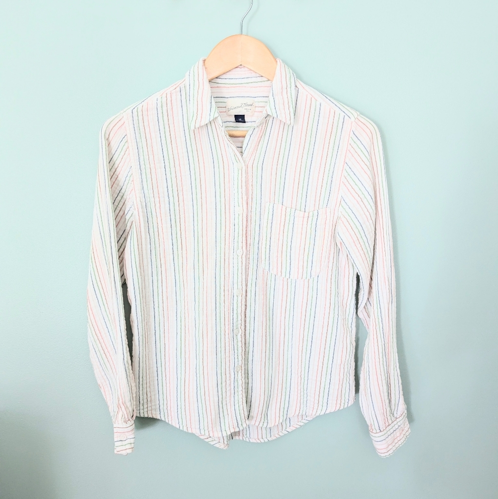 Universal Thread Striped Button Down Top